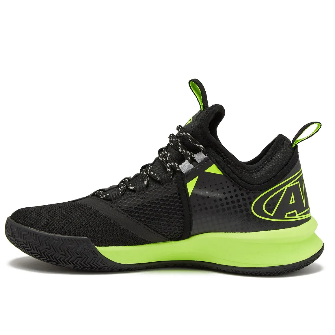 AND 1 CHARGE JUNIOR BLACK/YELLOW BASKETBALL SHOES