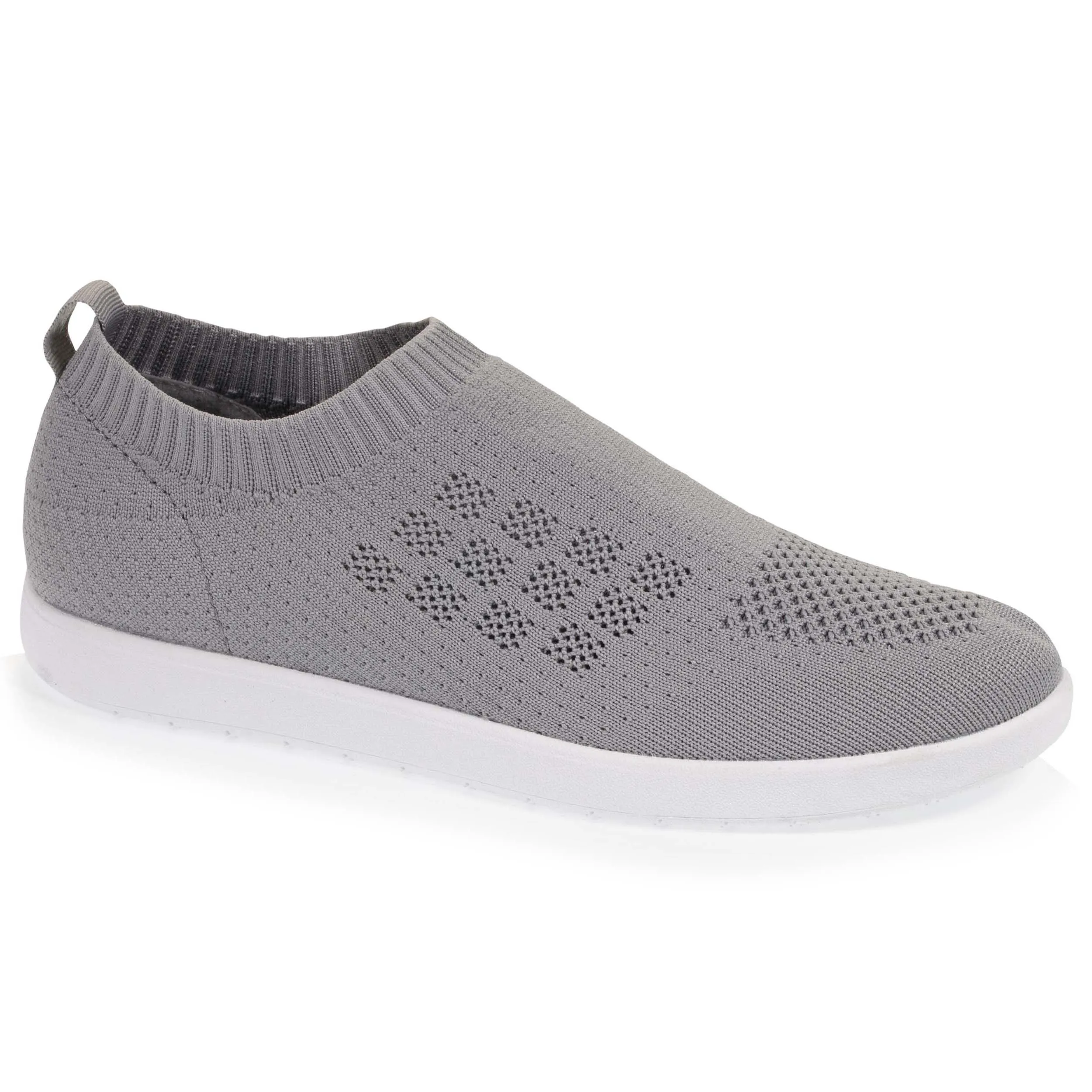 Baskets Confort Femme Slip-on Gris