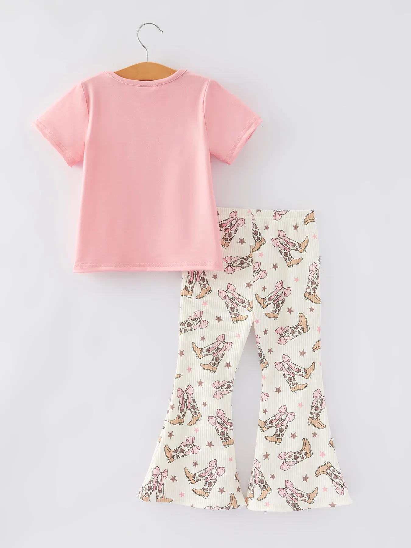 Boots Print Girls Outfit Set