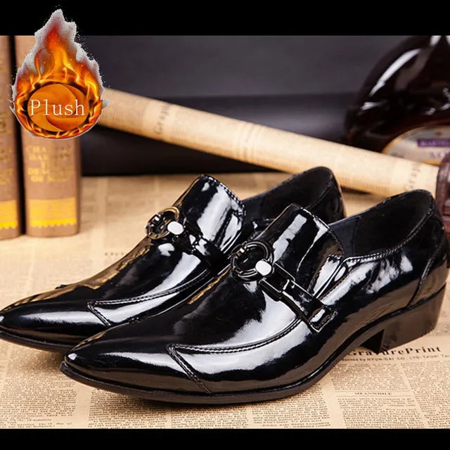 Business Elegant Pointed Toe Leather Men Shoes