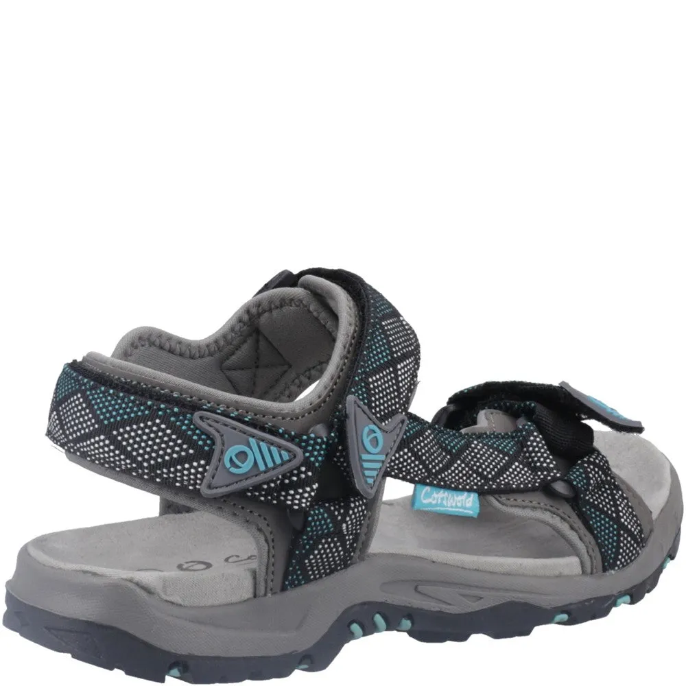 Foxcote Sandals Grey/Turquoise