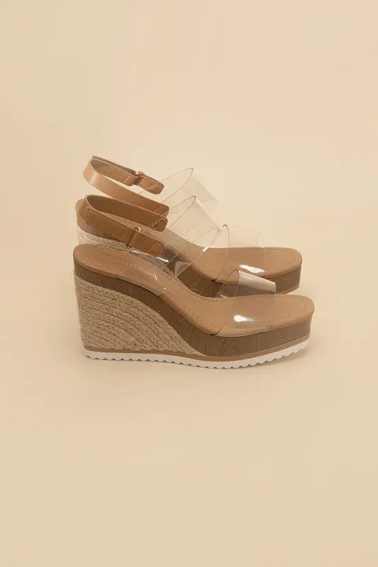 INTEND Clear Wedge Heels