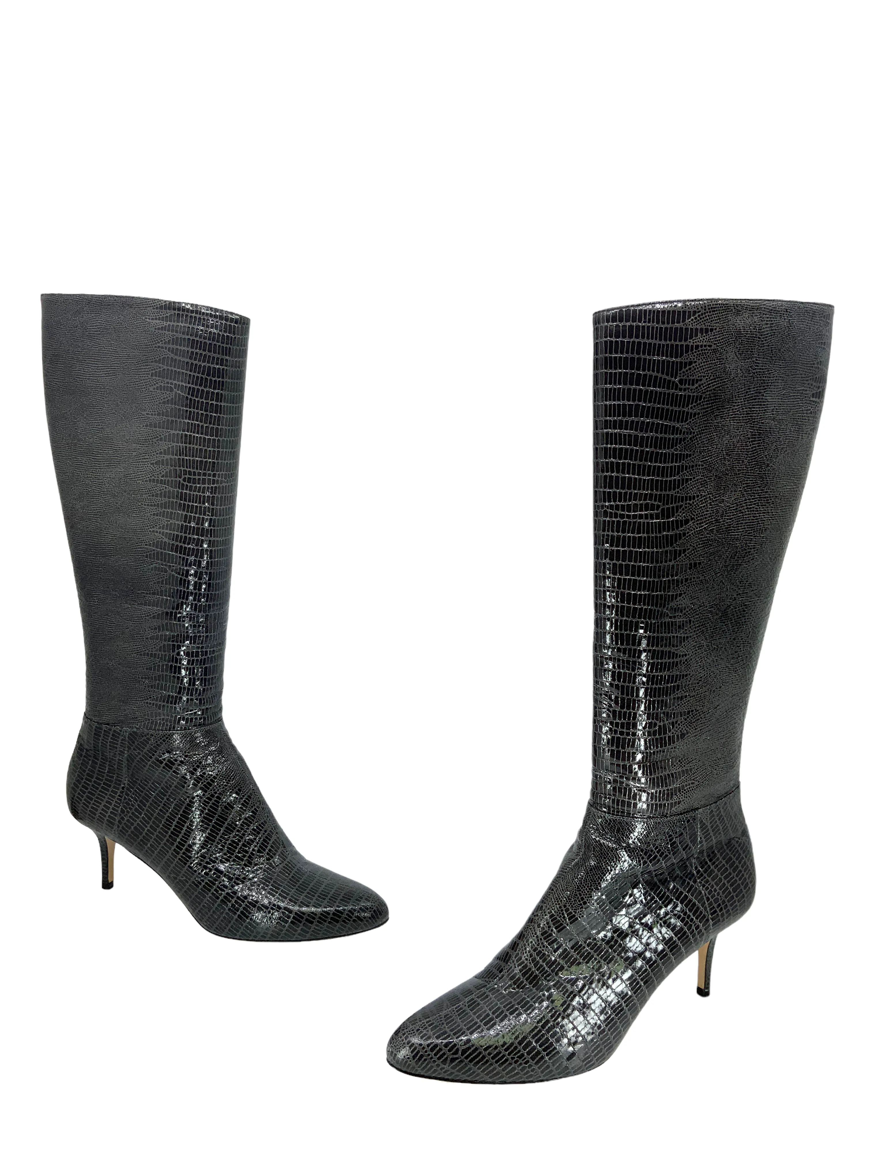 Jimmy Choo Snakeskin Knee-High Boots Size 11