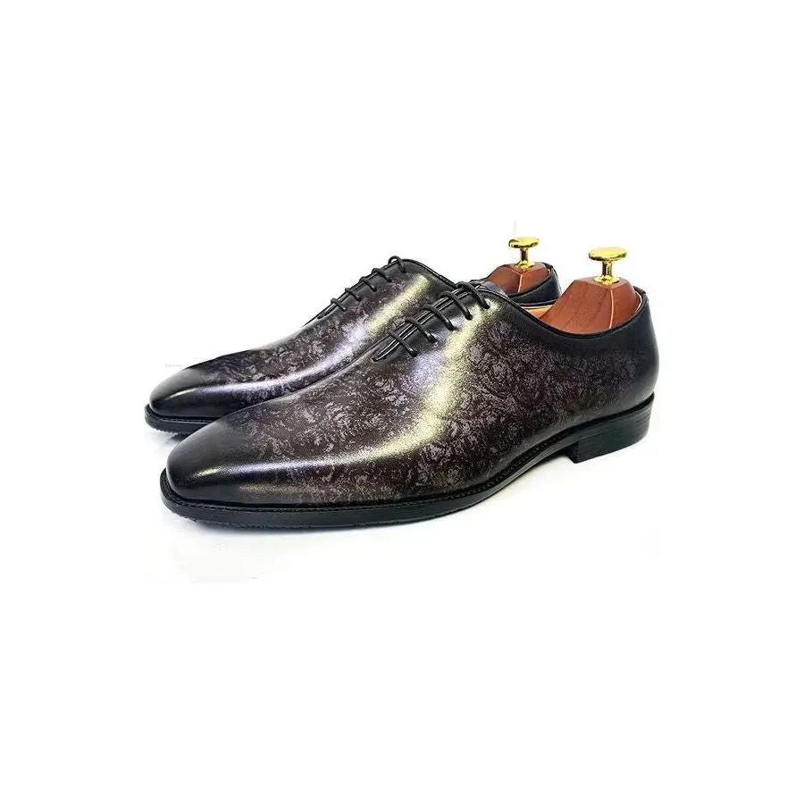 LeatherLuxe Genuine Square-Toe Stylish Dress Shoes 1