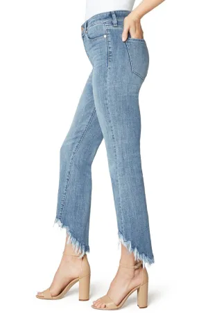 Liverpool Crop Flare Hi 5 Pocket Low Fray Hem Jean