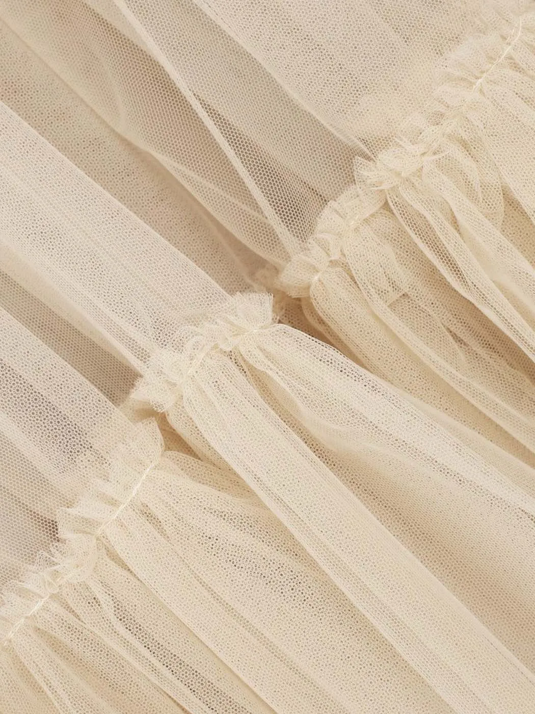 Long tulle Skirt for girl beige - OCEANIS