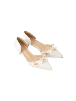 Mea Floral Satin Heels