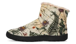 Midsummer Comfy Winter Boots - Warm Vegan Boots with Side Zipper and Anti-Slip Soles