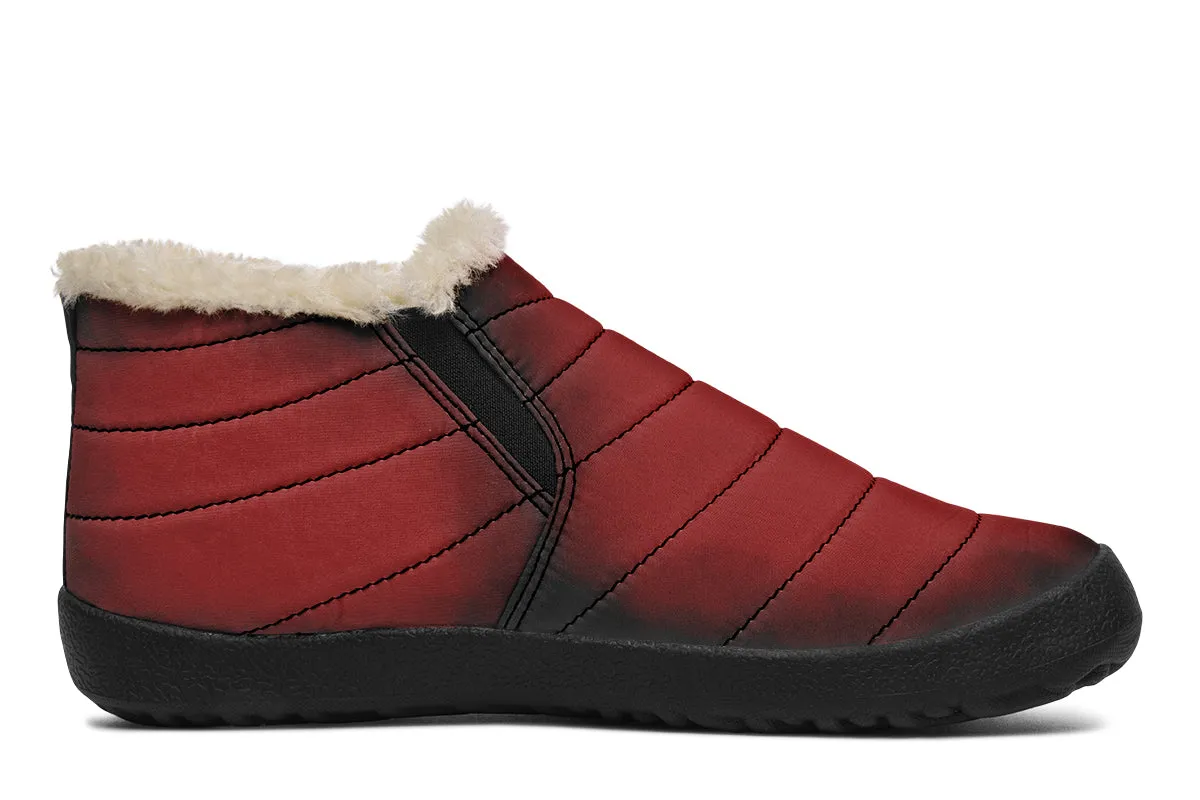 Mood: Blood Winter Sneakers - Warm & Easy Slip-On Shoes Lined with Vegan Wool with Anti-Slip Soles