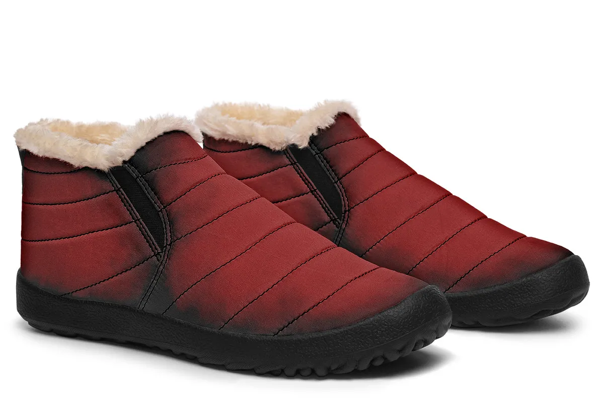 Mood: Blood Winter Sneakers - Warm & Easy Slip-On Shoes Lined with Vegan Wool with Anti-Slip Soles