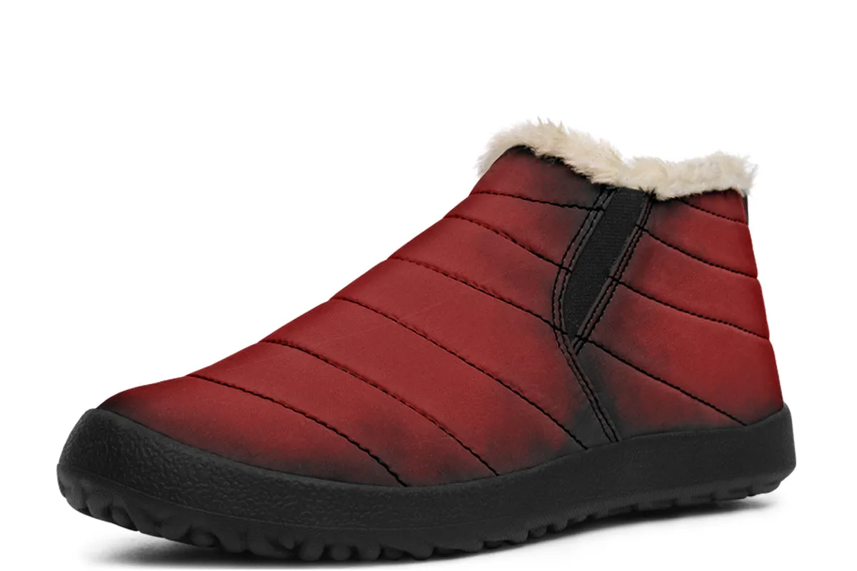 Mood: Blood Winter Sneakers - Warm & Easy Slip-On Shoes Lined with Vegan Wool with Anti-Slip Soles