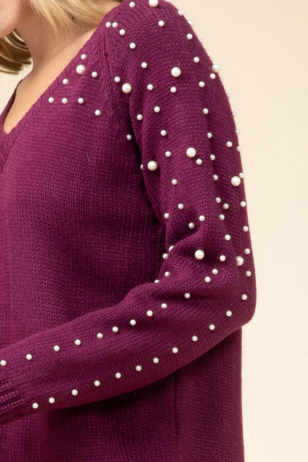 Pearl Embellished Sweater