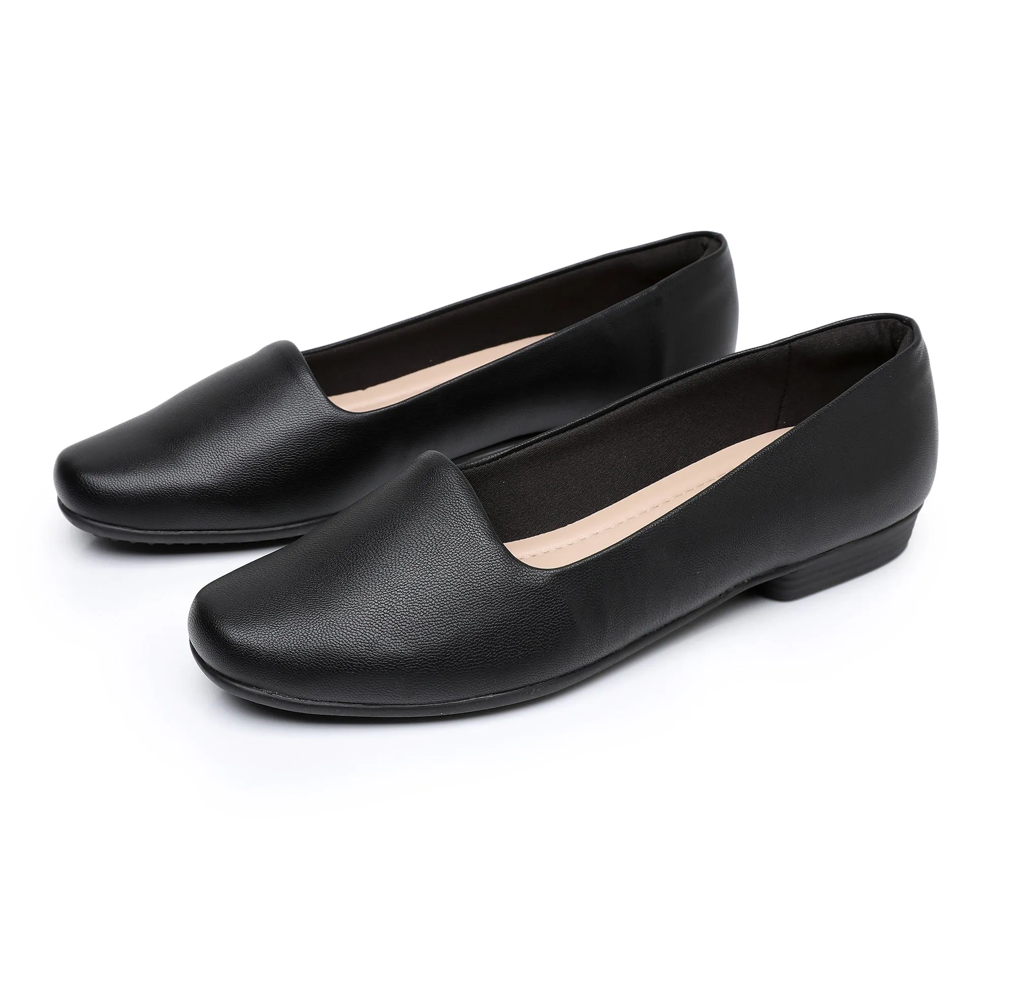 "Graceful Comfort with Black Ballet Flat Shoes" (250.132)