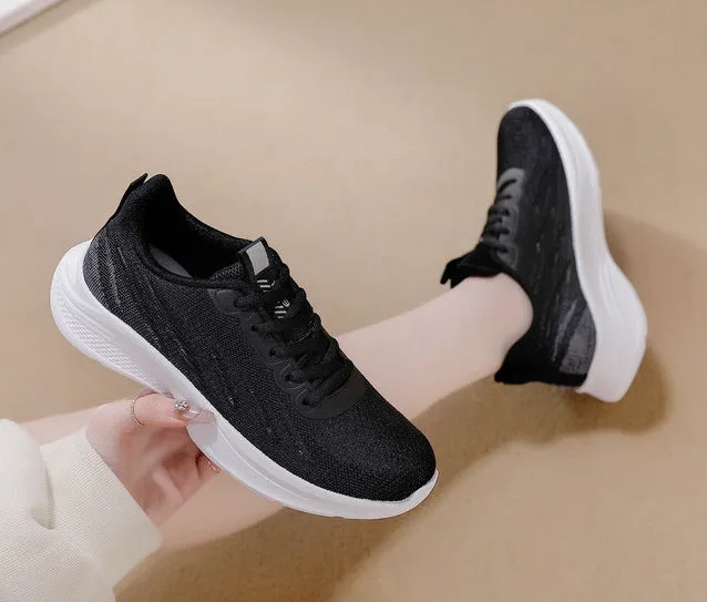 SH281 - Stylish Black Mesh Shoe