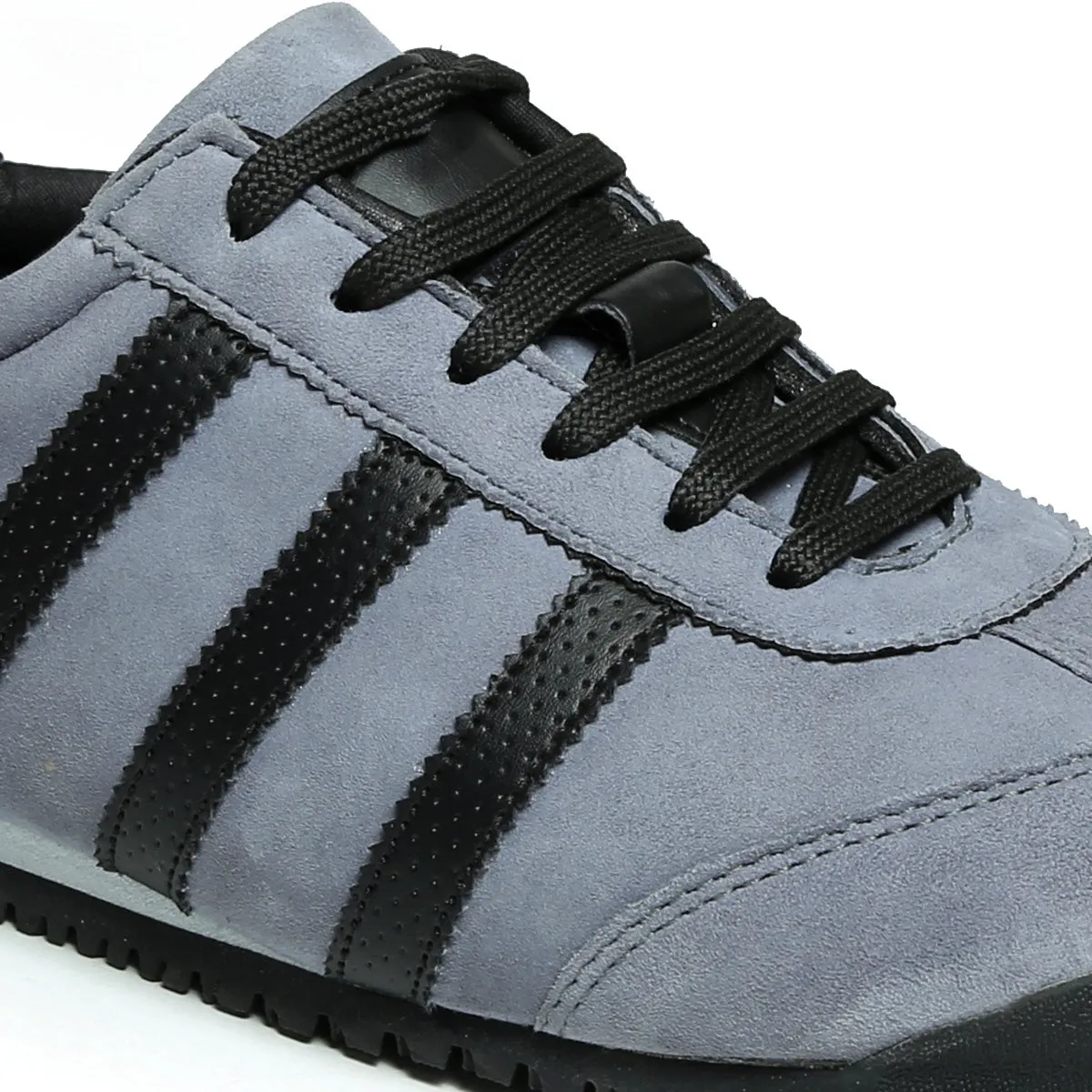 Stylish Leather Grey Casual Shoes – SW 85