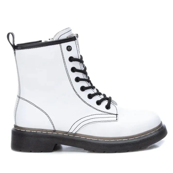 White Combat Style Boots by Refresh