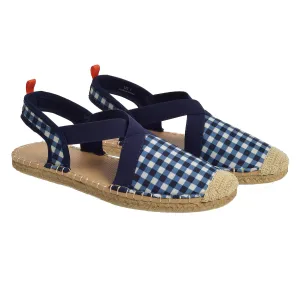 Women's Seafarer Slingback -- Navy Gingham